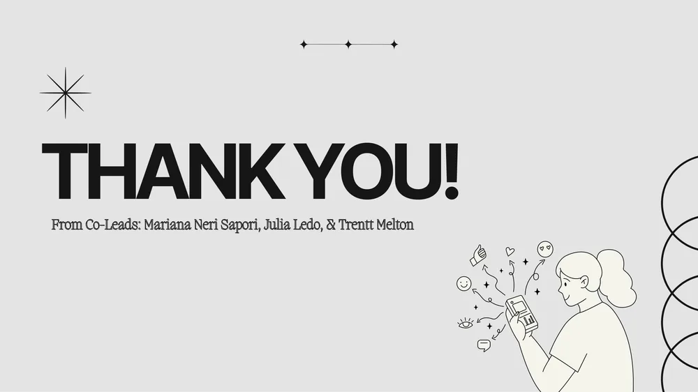 Slide 7 of 7. Thank you slide from the three co-leads